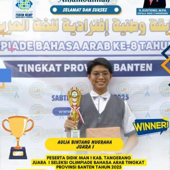 Juara 1 Propinsi Bahasa Arab
