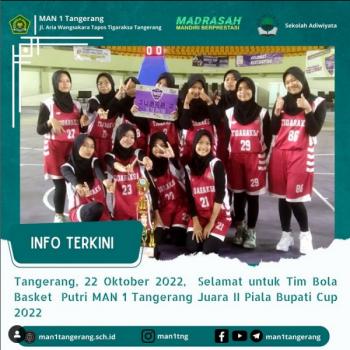 Selamat untuk Tim Bola Basket Putri MAN 1