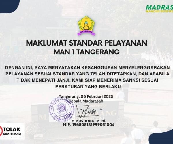 MAKLUMAT LAYANAN MAN 1 TANGERANG