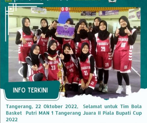 Selamat untuk Tim Bola Basket Putri MAN 1