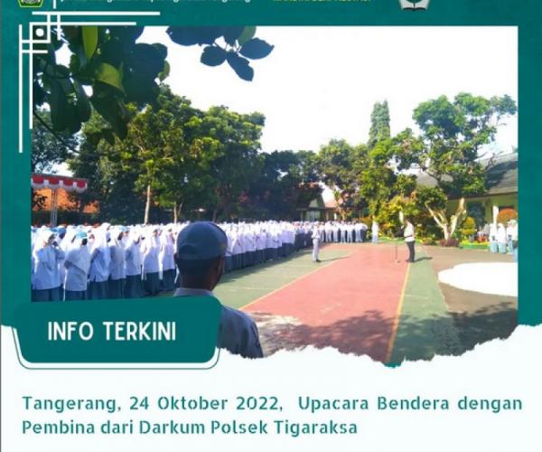 Upacara Bendera bersama Kapolsek Tigaraksa